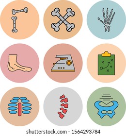 creative universal icon set of 9
 