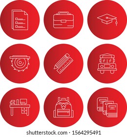  creative universal icon set of 9
 