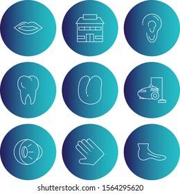 creative universal icon set of 9
 