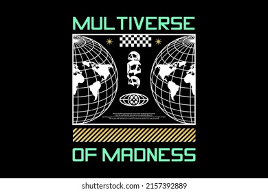 Creative urban streetwear apparel vector design