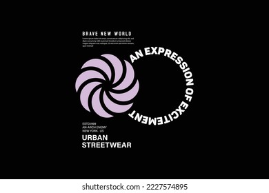 Creative urban streetwear concept vector graphic design
