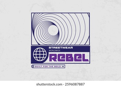 Creative urban streetwear concept vector graphic design