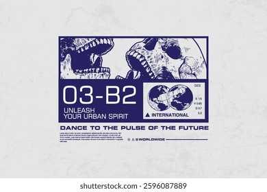 Creative urban streetwear concept vector graphic design