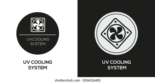 Creative (UV cooling system) Icon ,Vector sign.