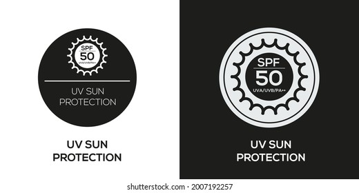 Creative (uv sun protection spf 50) Icon ,Vector sign.