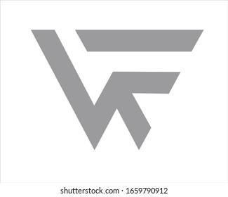 creative V and F logo design 