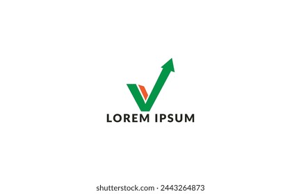 Kreatives V-Latter-Logo-Design und erstes Logo.