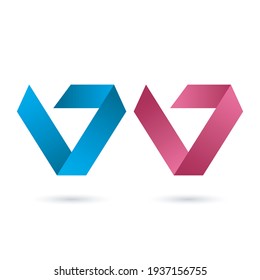 Creative V letter logo design vector template