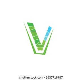 creative V letter logo. this is a vector. 