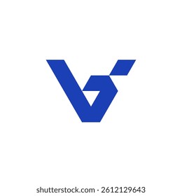 Creative V Logo for Branding