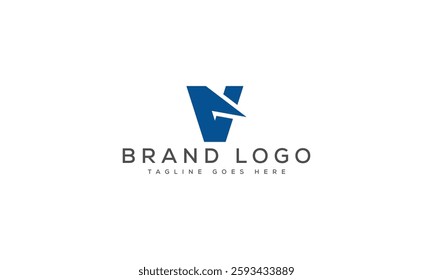 Creative V logo for Branding  and Startups.