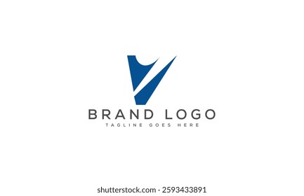 Creative V logo for Branding  and Startups.
