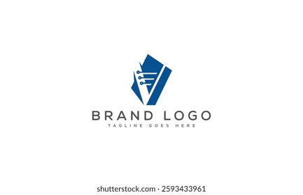 Creative V logo for Branding  and Startups.