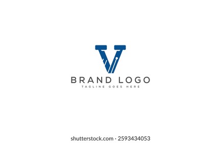 Creative V logo for Branding  and Startups.