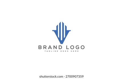 Creative V Logo für Branding und Startups.