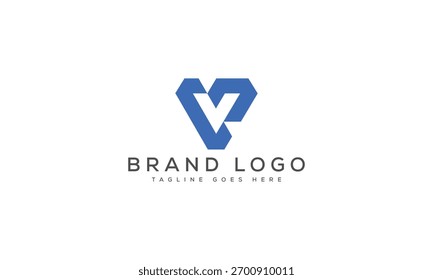 Creative V logo for Branding and Startups.
