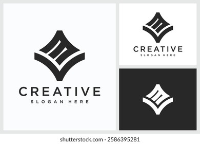 Creative V3 letter logo design custom alphabet logo, Amazing professional elegant trendy awesome artistic black and white color V3 3V initials based alphabet icon logo