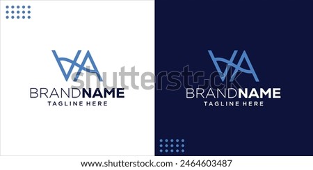Creative VA Logo, Design Inspiration, Illustration, Vector