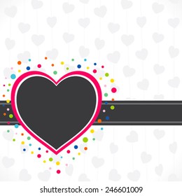 creative valentine card design vector