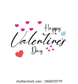 Creative valentine day wish design abstract vector template.