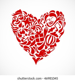 creative valentine heart symbol