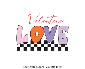 Creative valentine love art perfect for romantic crafts, cards and t shirt