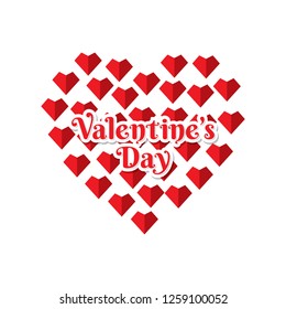creative valentines day greeting card design by typography