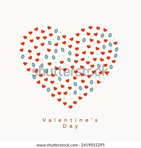 creative valentines day love heart background for event celebration vector