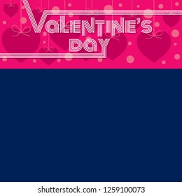 creative valentine's day poster design with blank space vector
