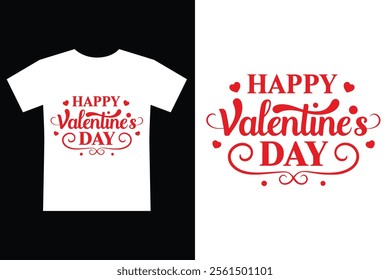 Creative Valentine's Day Typography Design for Custom Prints