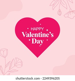 Creative valentine's day typography poster. Romantic composition with hearts. Wallpaper, flyers, invitation, posters, banners