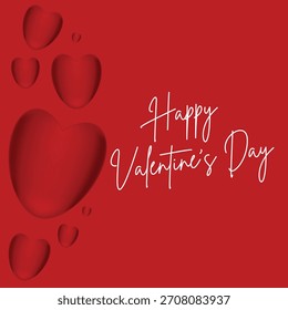 Creative Valentines day vector art illustration.
