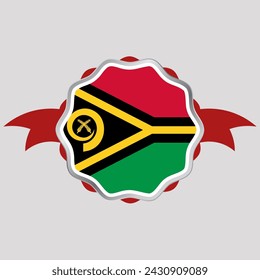 Creative Vanuatu Flag Sticker Emblem