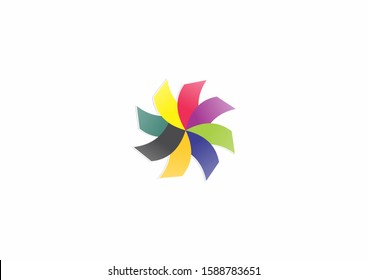 creative various colors vector logo design template