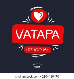Creative (Vatapa) logo, Vatapa sticker, vector illustration.