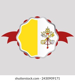 Creative Vatican Flag Sticker Emblem