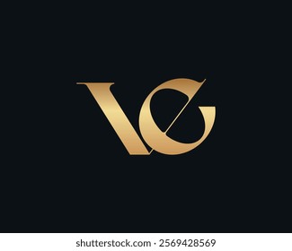 Creative VE monogram Vector Image