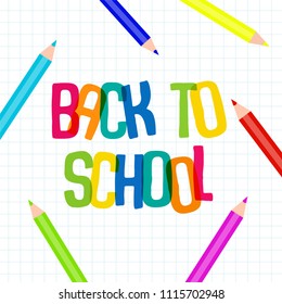 creative vector abstract for Back to School with creative design illustration in a background.