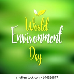 creative vector abstract, banner or poster for World Environment Day with nice and creative design illustration.