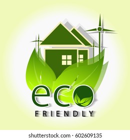 creative vector abstract for Eco friendly with creative design illustration.