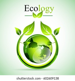 creative vector abstract for Eco friendly with creative design illustration.
