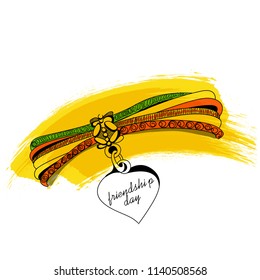 creative vector abstract for Happy Friendship Day, creative illustration in a background