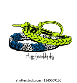creative vector abstract for Happy Friendship Day, creative illustration handdrawing