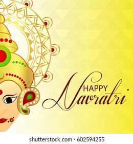 creative vector abstract for Happy  Navratri with nice and beautiful design illustration.