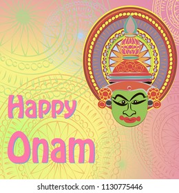 creative vector abstract for Happy Onam with nice and beautiful design illustration in a background.