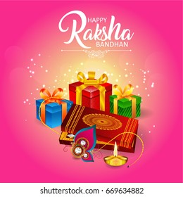 creative vector abstract for Happy Raksha Bandhan with nice and beautiful design illustration in a background.