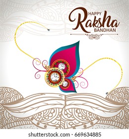 creative vector abstract for Happy Raksha Bandhan with nice and beautiful design illustration in a background.