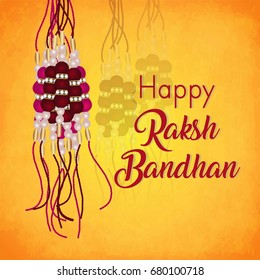 creative vector abstract for Happy Raksha Bandhan with nice and beautiful design illustration in a background.