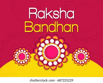 creative vector abstract for Happy Raksha Bandhan with nice and beautiful design illustration in a background.