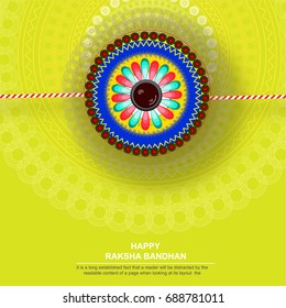 creative vector abstract for Happy Raksha Bandhan with nice and beautiful design illustration in a background.